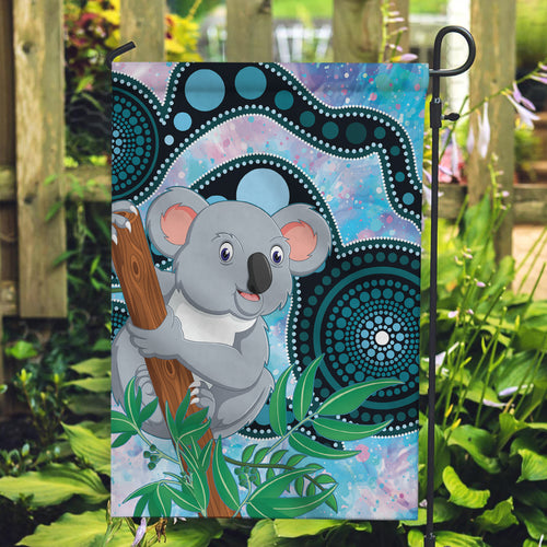 Australia Opal Koala Garden Flag Aussie Aboriginal Art