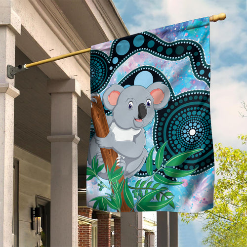 Australia Opal Koala Garden Flag Aussie Aboriginal Art