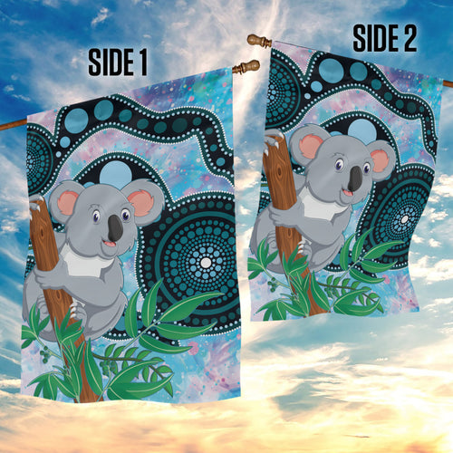 Australia Opal Koala Garden Flag Aussie Aboriginal Art