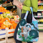 Australia Opal Koala Grocery Bag Aussie Aboriginal Art
