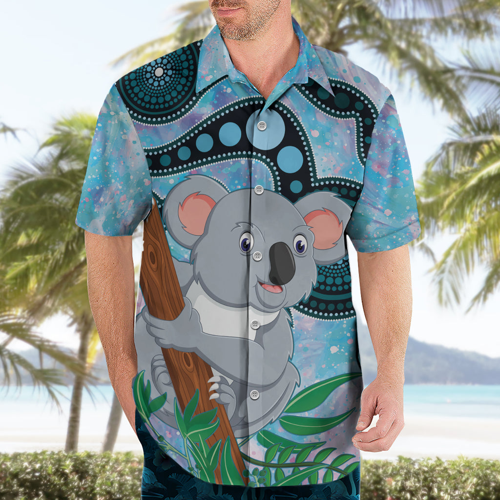 Australia Opal Koala Hawaiian Shirt Aussie Aboriginal Art