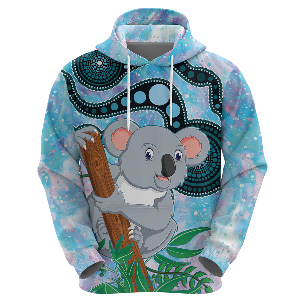 Australia Opal Koala Hoodie Aussie Aboriginal Art