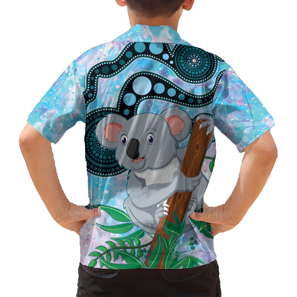 Australia Opal Koala Kid Hawaiian Shirt Aussie Aboriginal Art
