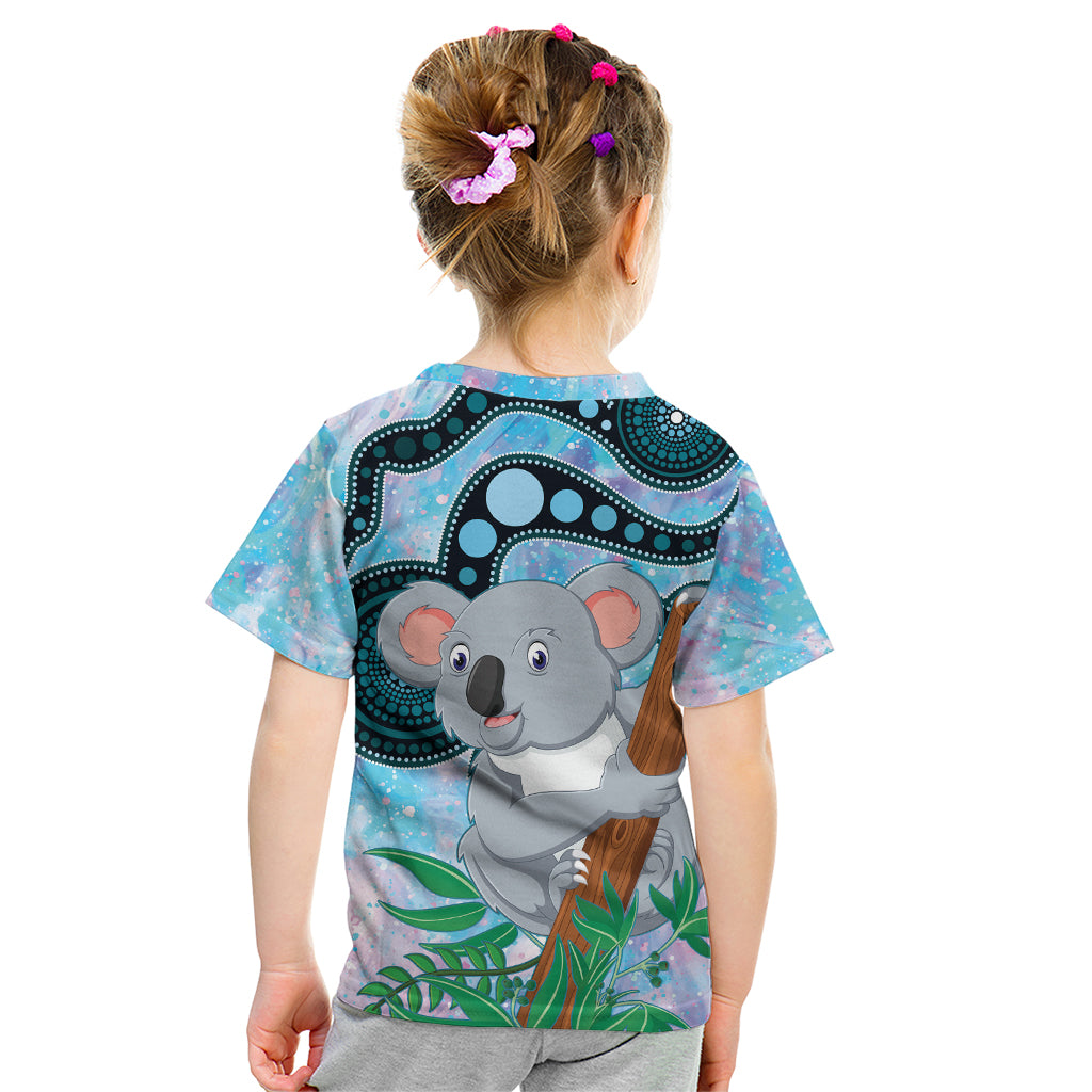 Australia Opal Koala Kid T Shirt Aussie Aboriginal Art