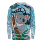 Australia Opal Koala Long Sleeve Shirt Aussie Aboriginal Art