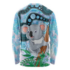Australia Opal Koala Long Sleeve Shirt Aussie Aboriginal Art