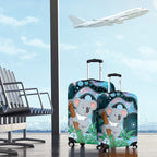 Australia Opal Koala Luggage Cover Aussie Aboriginal Art