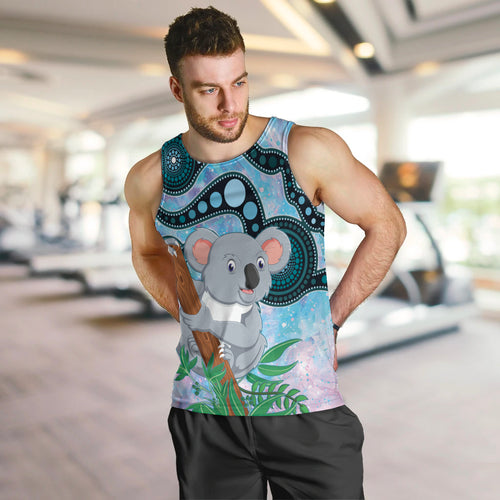 Australia Opal Koala Men Tank Top Aussie Aboriginal Art