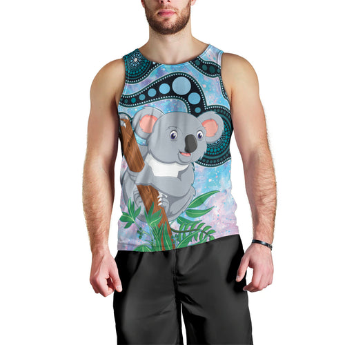 Australia Opal Koala Men Tank Top Aussie Aboriginal Art