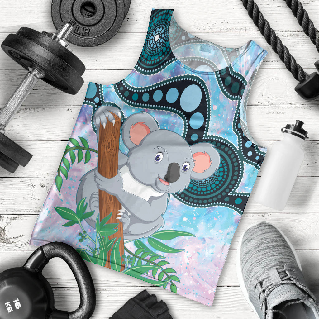 Australia Opal Koala Men Tank Top Aussie Aboriginal Art