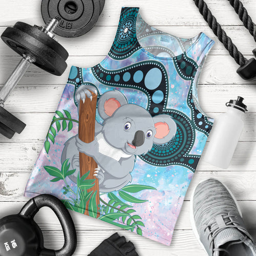 Australia Opal Koala Men Tank Top Aussie Aboriginal Art