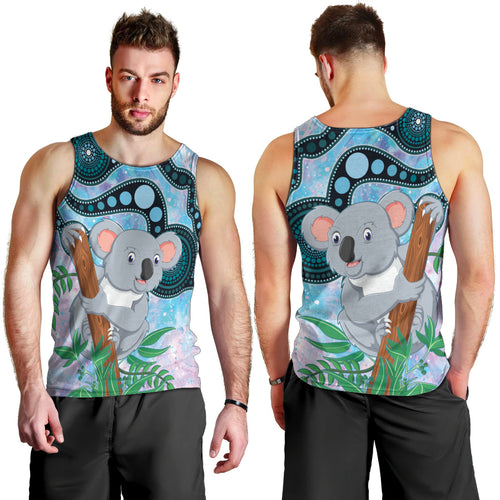 Australia Opal Koala Men Tank Top Aussie Aboriginal Art
