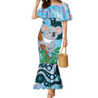 Australia Opal Koala Mermaid Dress Aussie Aboriginal Art