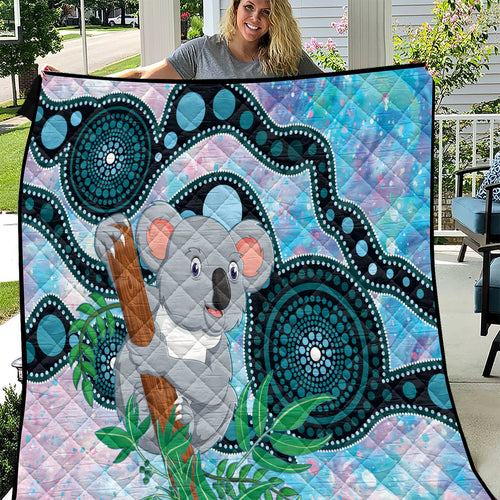 Australia Opal Koala Quilt Aussie Aboriginal Art