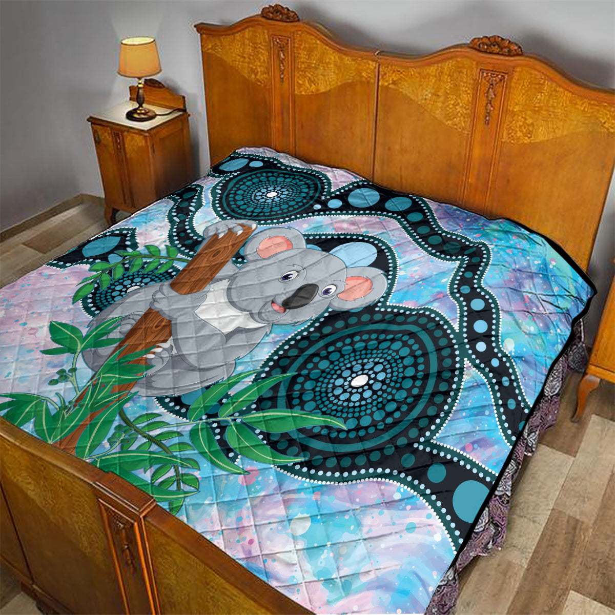 Australia Opal Koala Quilt Aussie Aboriginal Art