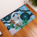 Australia Opal Koala Rubber Doormat Aussie Aboriginal Art