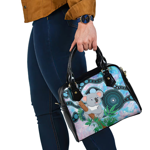 Australia Opal Koala Shoulder Handbag Aussie Aboriginal Art