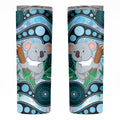 Australia Opal Koala Skinny Tumbler Aussie Aboriginal Art