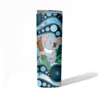 Australia Opal Koala Skinny Tumbler Aussie Aboriginal Art