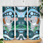 Australia Opal Koala Skinny Tumbler Aussie Aboriginal Art