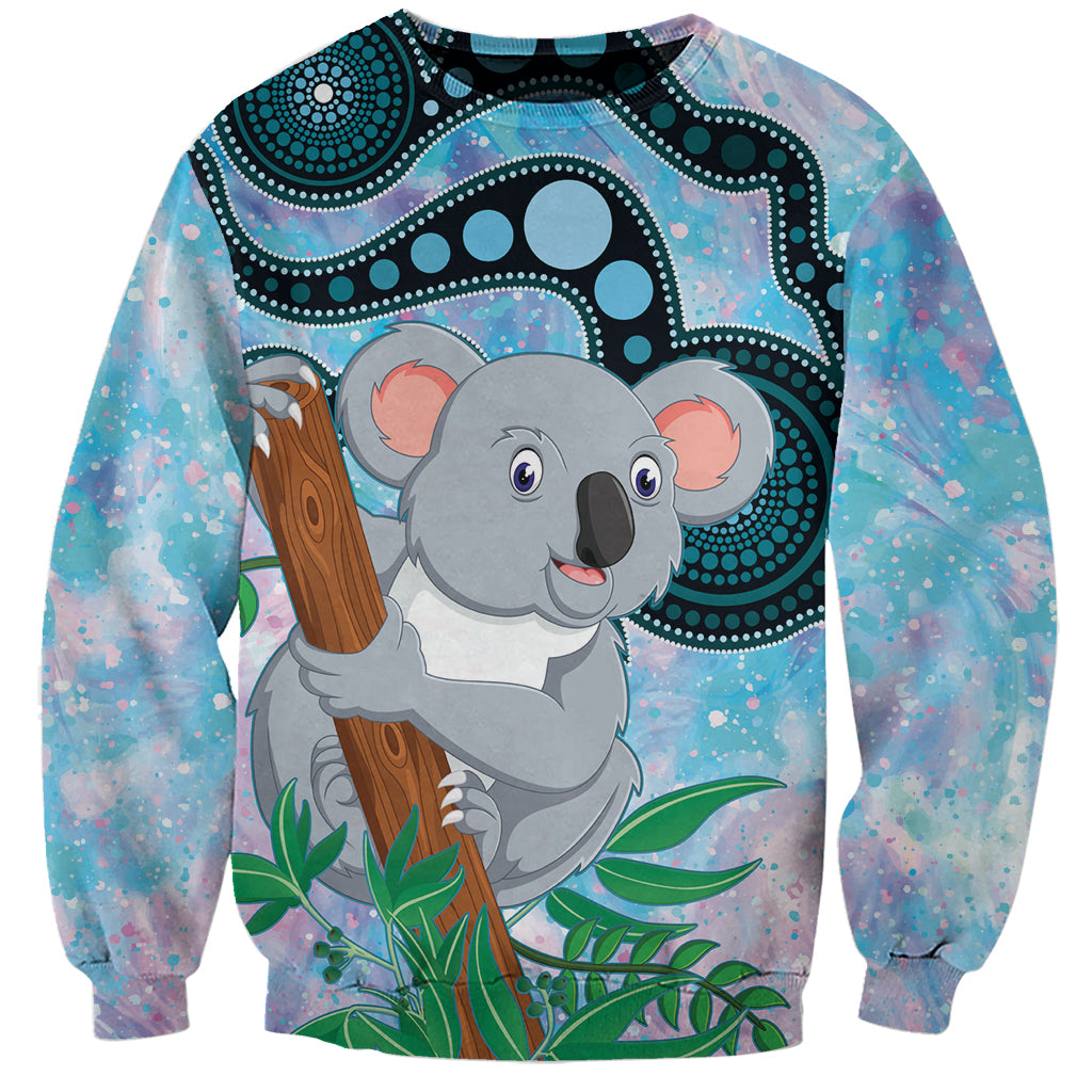 Australia Opal Koala Sweatshirt Aussie Aboriginal Art