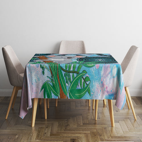 Australia Opal Koala Tablecloth Aussie Aboriginal Art