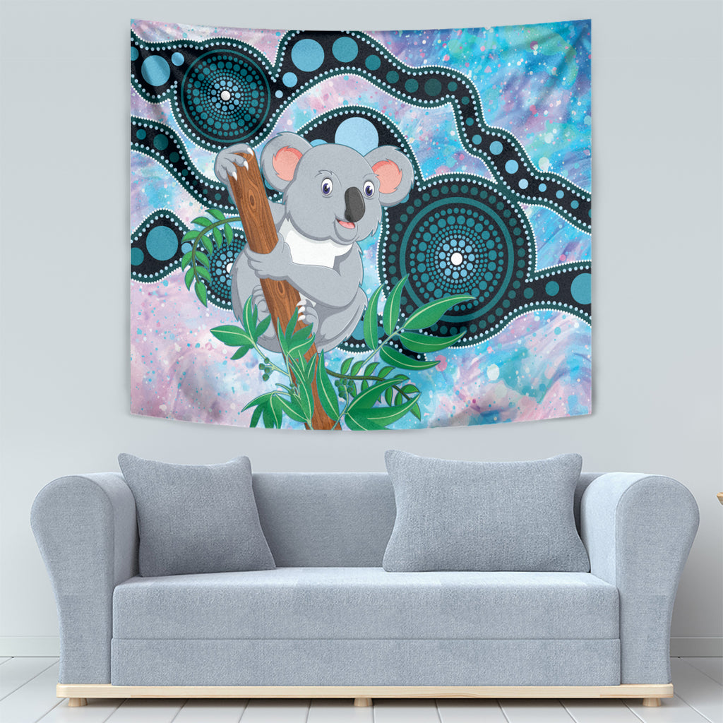 Australia Opal Koala Tapestry Aussie Aboriginal Art