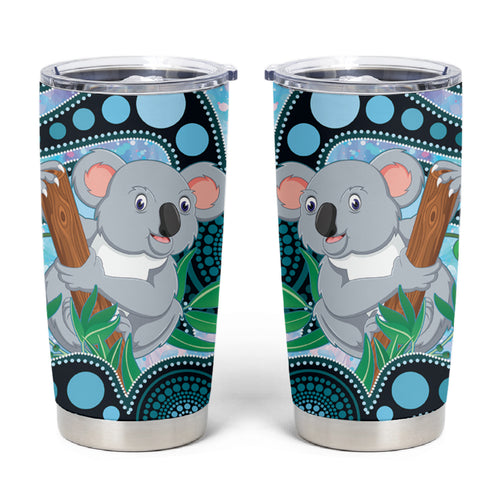 Australia Opal Koala Tumbler Cup Aussie Aboriginal Art
