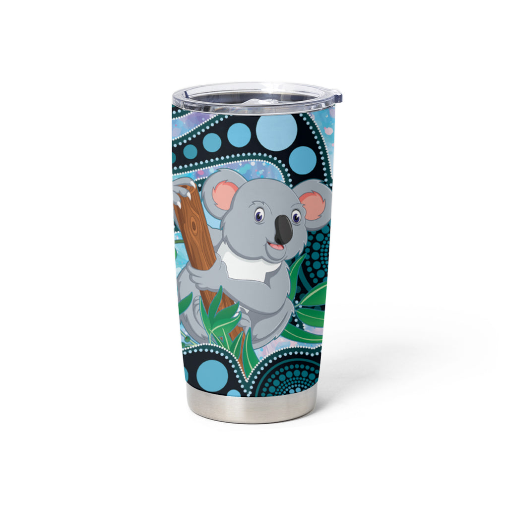 Australia Opal Koala Tumbler Cup Aussie Aboriginal Art