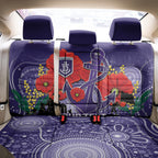 Custom Dockers Football ANZAC Back Car Seat Cover Gallipoli Camouflage With Poppies