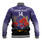 Custom Dockers Football ANZAC Baseball Jacket Gallipoli Camouflage With Poppies