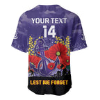 Custom Dockers Football ANZAC Baseball Jersey Gallipoli Camouflage With Poppies