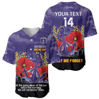 Custom Dockers Football ANZAC Baseball Jersey Gallipoli Camouflage With Poppies