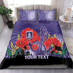 Custom Dockers Football ANZAC Bedding Set Gallipoli Camouflage With Poppies