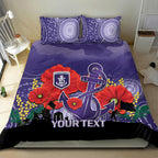 Custom Dockers Football ANZAC Bedding Set Gallipoli Camouflage With Poppies