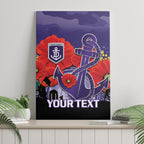 Custom Dockers Football ANZAC Canvas Wall Art Gallipoli Camouflage With Poppies