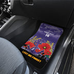 Custom Dockers Football ANZAC Car Mats Gallipoli Camouflage With Poppies