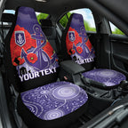 Custom Dockers Football ANZAC Car Seat Cover Gallipoli Camouflage With Poppies