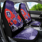 Custom Dockers Football ANZAC Car Seat Cover Gallipoli Camouflage With Poppies