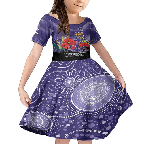 Custom Dockers Football ANZAC Family Matching Mermaid Dress and Hawaiian Shirt Gallipoli Camouflage With Poppies