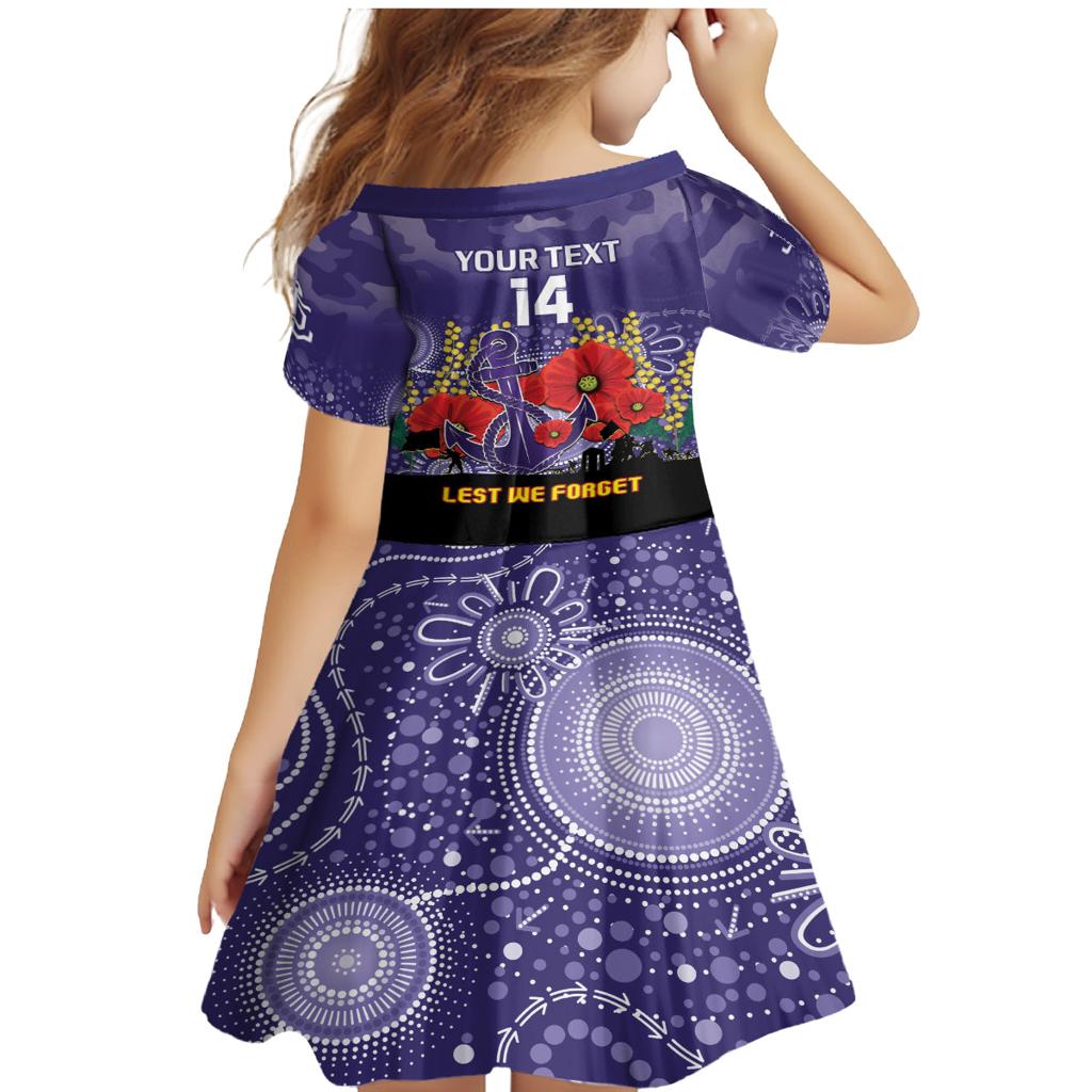 Custom Dockers Football ANZAC Family Matching Mermaid Dress and Hawaiian Shirt Gallipoli Camouflage With Poppies