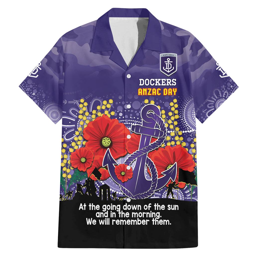 Custom Dockers Football ANZAC Family Matching Mermaid Dress and Hawaiian Shirt Gallipoli Camouflage With Poppies