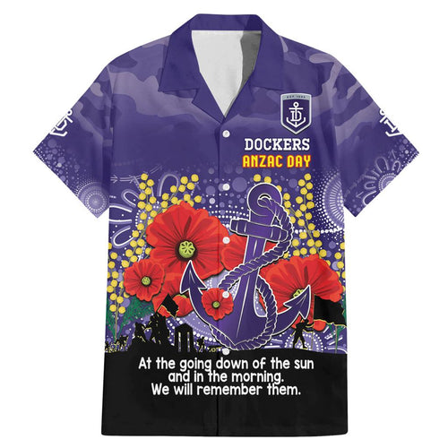Custom Dockers Football ANZAC Family Matching Mermaid Dress and Hawaiian Shirt Gallipoli Camouflage With Poppies