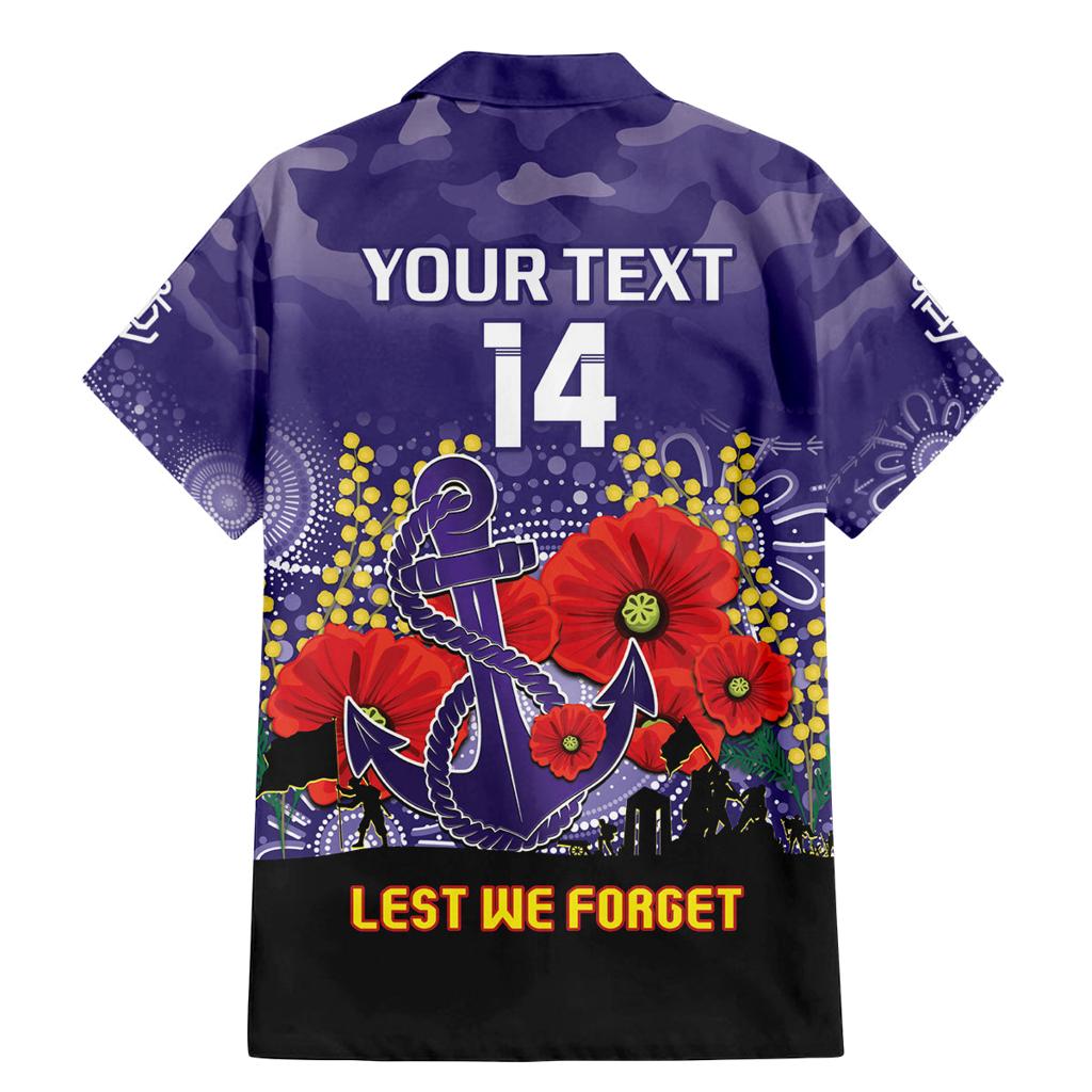 Custom Dockers Football ANZAC Family Matching Mermaid Dress and Hawaiian Shirt Gallipoli Camouflage With Poppies