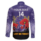 Custom Dockers Football ANZAC Family Matching Mermaid Dress and Hawaiian Shirt Gallipoli Camouflage With Poppies