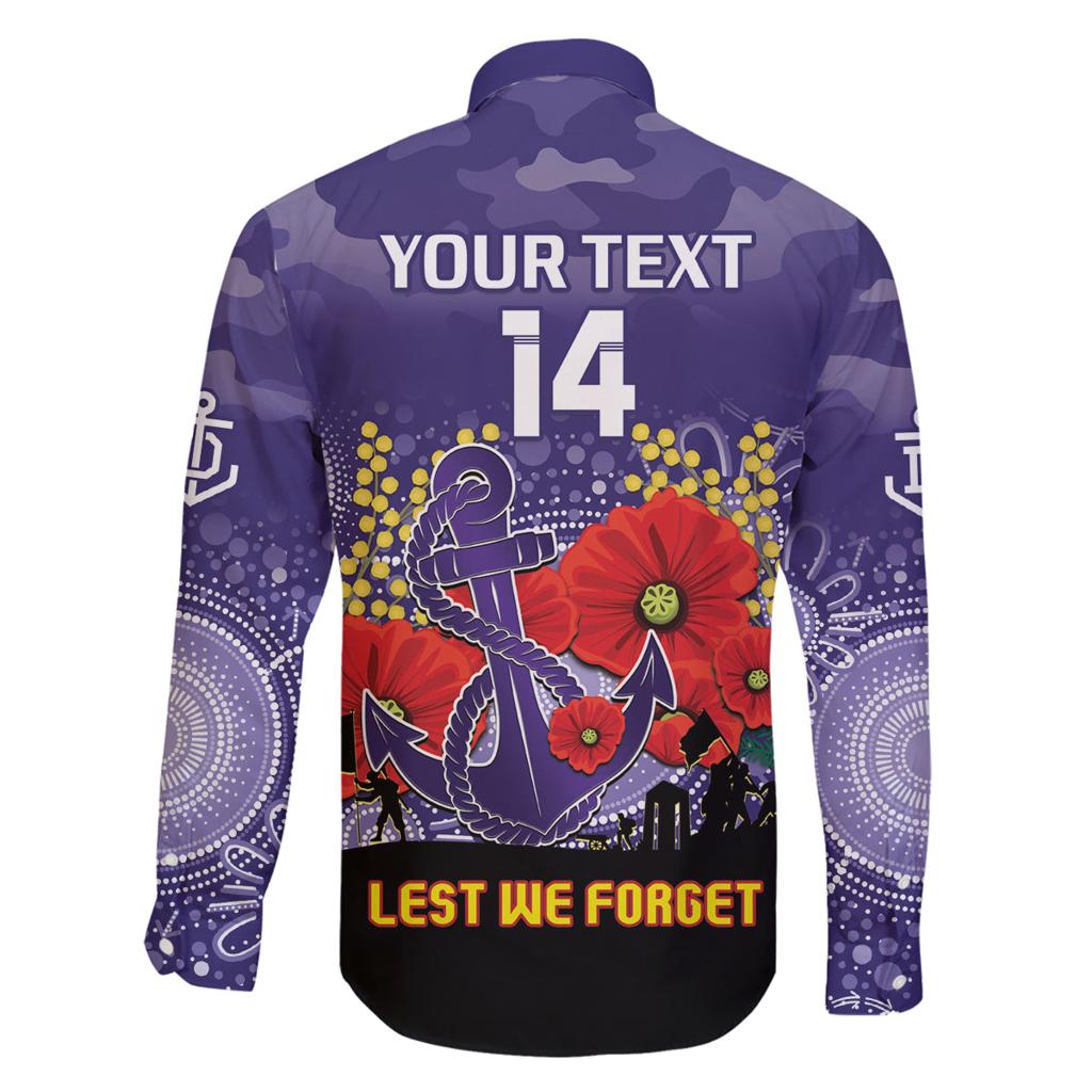 Custom Dockers Football ANZAC Family Matching Off Shoulder Maxi Dress and Hawaiian Shirt Gallipoli Camouflage With Poppies