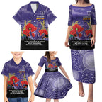 Custom Dockers Football ANZAC Family Matching Puletasi and Hawaiian Shirt Gallipoli Camouflage With Poppies