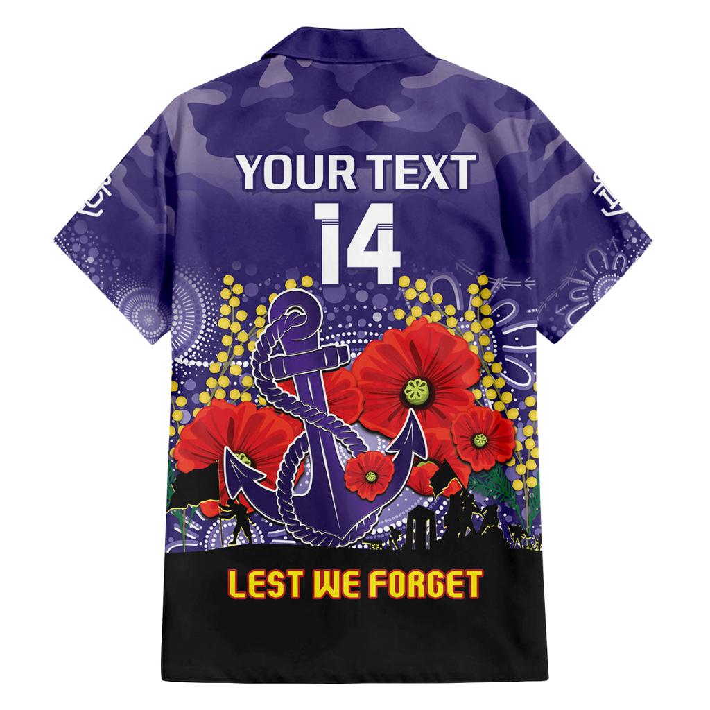 Custom Dockers Football ANZAC Family Matching Puletasi and Hawaiian Shirt Gallipoli Camouflage With Poppies