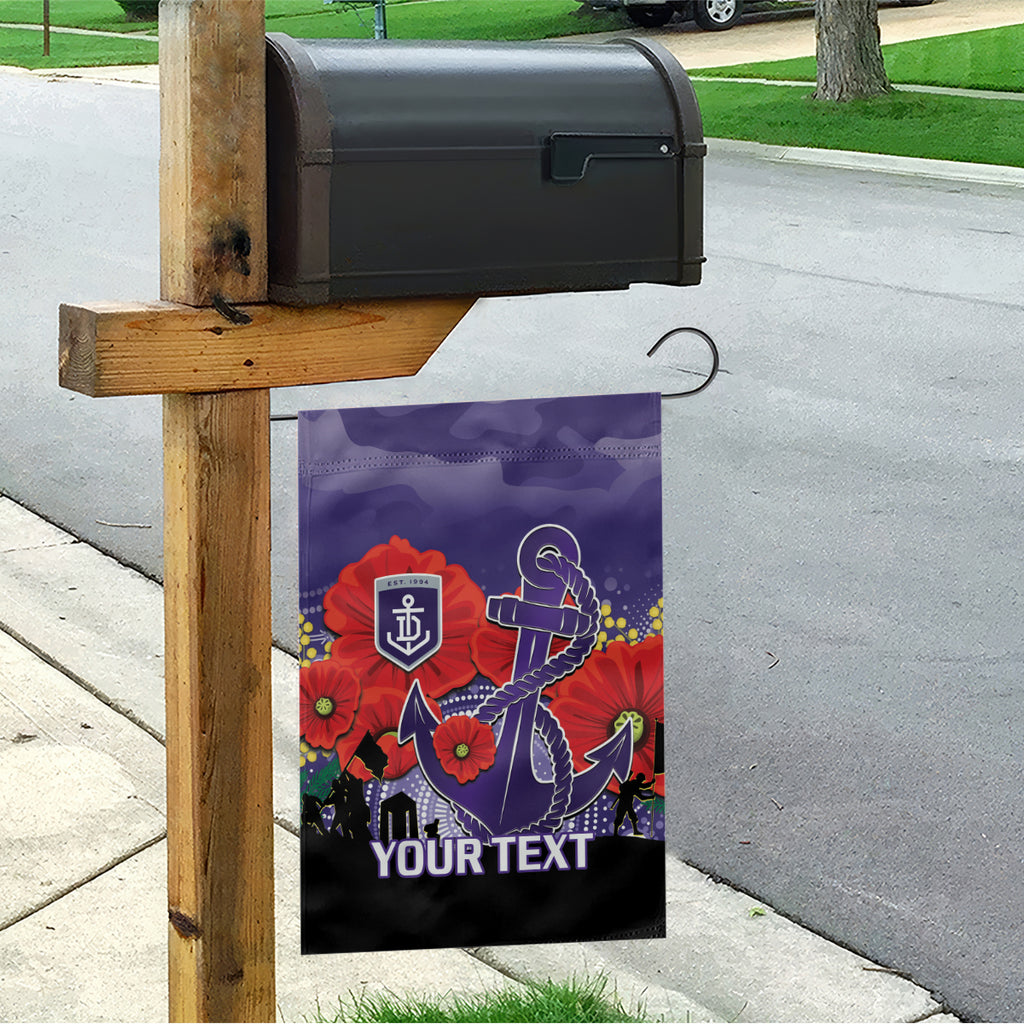 Custom Dockers Football ANZAC Garden Flag Gallipoli Camouflage With Poppies