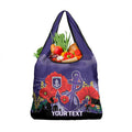 Custom Dockers Football ANZAC Grocery Bag Gallipoli Camouflage With Poppies